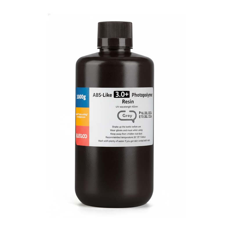 elegoo-resina-abs-3-gris Elegoo ABS Like Resin 3.0+ - Gris 1 kg - Imagen 1